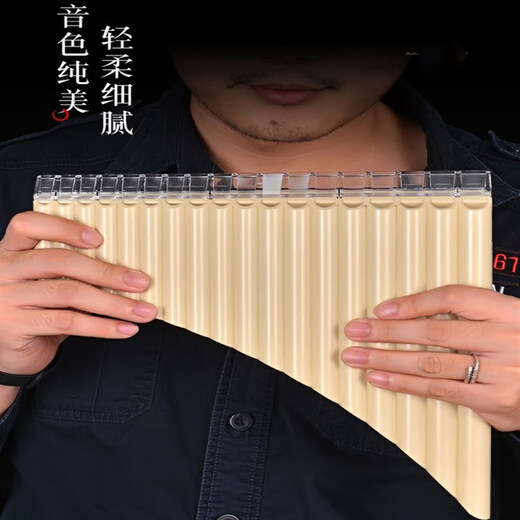 树脂排箫乐器初学入门16/18管C调小学生儿童简单易学演奏定制款 18管米白