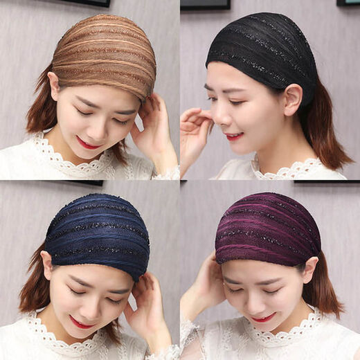 Sarala's wide hairpin to cover white hair. Thin and ultra-wide hairband. Hairband to cover white hair. Headband to cover white hair. Dark brown color in the middle.