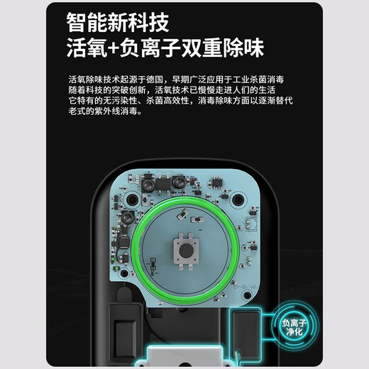 Feili Air Purifier Household Negative Ion Purification Bathroom Deodorizer Powerful Odor Elimination Ozone Disinfector FL-8W Ivory White