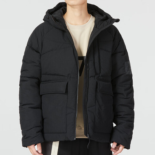 Adidas Herrenkleidung, neue winddichte und warme Sportbekleidung im Freien, modische Kapuzenjacke, Jacke, HN9930 XL