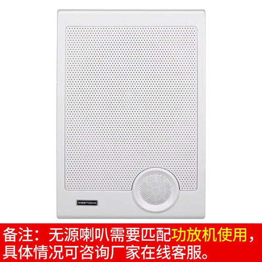 威斯汀音箱音响壁挂式喇叭店铺商用超市会议舞蹈室家用餐厅广播背景音乐需配功放机S70白色10W