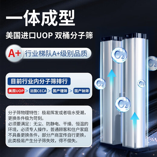 Koside German brand household portable oxygen concentrator, plateau vehicle-mounted oxygen inhalation oxygen machine, outdoor portable small-sized with atomizer 24 models flagship Supernova 9-liter T9 (three 12-cell batteries)