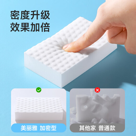 Meiya Nano Sponge Magic Wipe High Density Sponge 20 Pieces Small White Shoes Cleaning Kitchen and Bathroom Furniture Tea Scale Magic Wipe