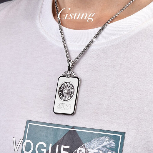 GsunG platinum pendant men's PT950 rotating pendant men's platinum atmospheric Roman pendant rotating personalized pendant. Priced by gram. Contact before bidding.