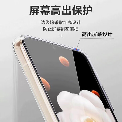 壳姐姐适用荣耀MagicVFlip手机壳透明保护套折叠屏翻盖式全包防摔镜头防护款