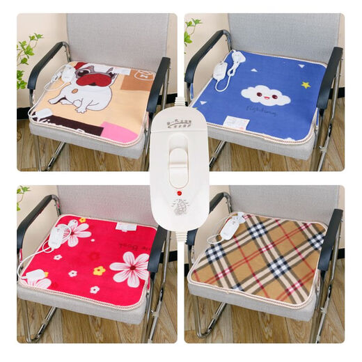 Yicaidi Butt Pad Heated Cushion Office Seat Pad Small Electric Blanket Cushion Plug-in Heating Pad Electric Heated Seat Cushion Butt Pad Thickened Heated Seat Cushion (Random Color) Shengyi 45 45cm Shengyi