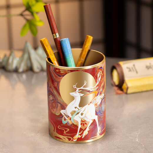 Zhu Bingren Tong Lu Wang Xianrui Pen Soporte de la escuela Crafts Estudio de la sala de estar Oficina de estudio práctico Desktop Lu Wang Xianrui Pen Pen Holder
