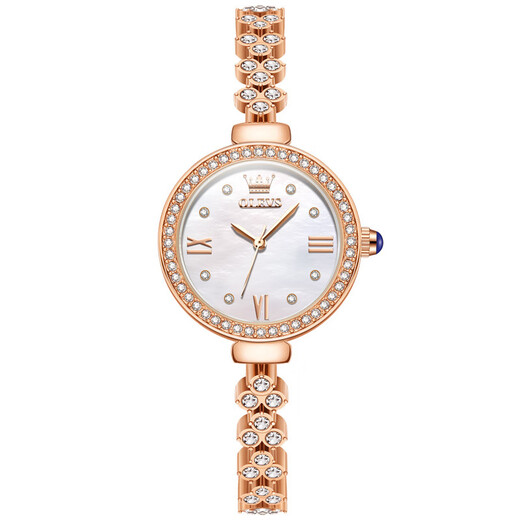 OLEVS Swiss certified new watch women's niche quartz thin model women's watch trendy Chinese Valentine's Day birthday gift Li 9903 steel belt white women