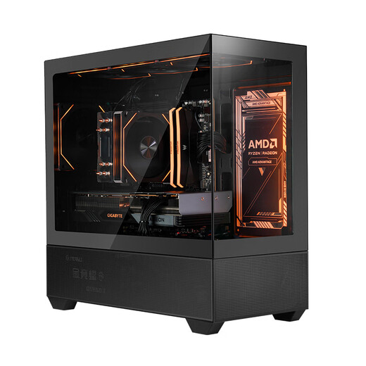 AMD Ryzen R5 9600X assembled computer RTX5060Ti/RX9060XT graphics card Delta mobile gaming desktop computer complete machine design editing drawing DIY assembly machine configuration four R5 9600X+RTX5060Ti host kit
