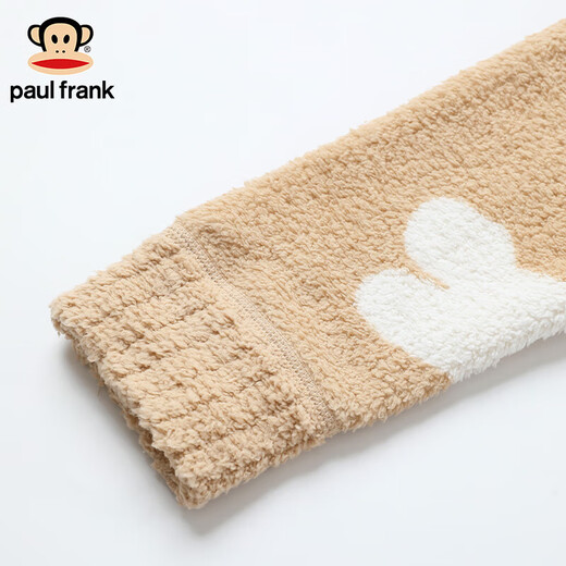 PAUL FRANK Big Mouth Monkey Winter Half Velvet Pajamas Women's Autumn and Winter Home Clothes Men's Coral Velvet Couples Can Wear Outside Home Suits