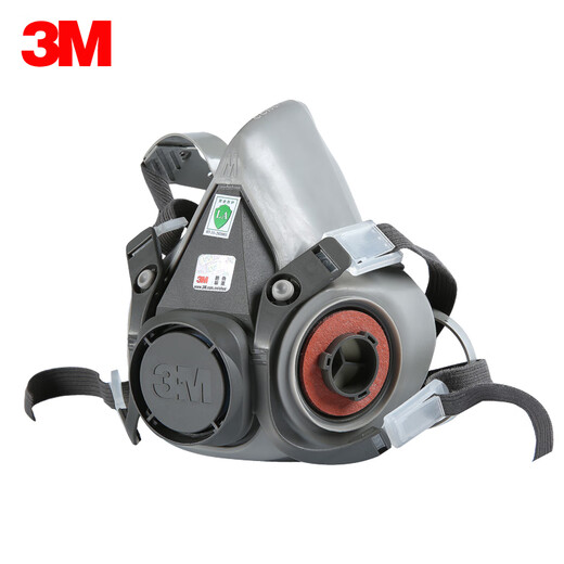 Masque à gaz 3M6200 Masque à moitié masque Le corps de masque de protection monté à tête doit être utilisé avec des accessoires