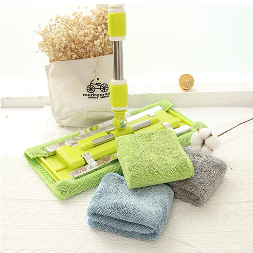 Roman style mopping rags 24*40cm*3 lint-free floor mopping towels clip-on mop flat mop replacement