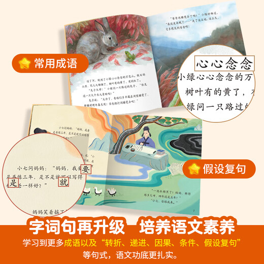 The 123456th grade reading of the 123456th grade children's picture books for kindergartens recommended for 0-3 years old 0-3 years old baby bedtime story book enlightenment early education books for small classes preschool literacy language Chinese reading materials [Buy one set] The 1-6th grade reading materials for 1-6th grade