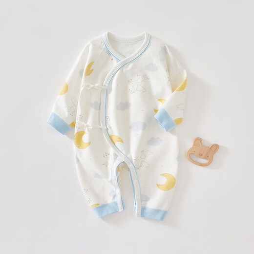 JOYNCLEON Newborn Baby Clothes Spring and Summer 0-3 Months Newborn Male and Female Onesies Cotton Butterfly Harness Romper Suit Four Seasons Tianma Starry Sky 66cm 3-6 Months/Weight 6.8-8.9kg