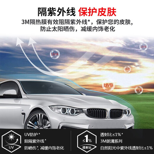 3M car film, car glass film, explosion-proof insulating glass film, solar film window film, full car film, front barrier film, anti-UV privacy film, sun protection package construction, Langqing series, whole car (dark) SUV