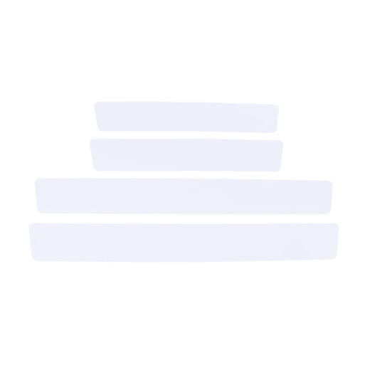 3M car protective film tpu invisible car cover full car paint rhino leather anti-scratch and anti-collision self-healing transparent film 7cm*60cm/7cm*40cm (4 pieces) threshold strip