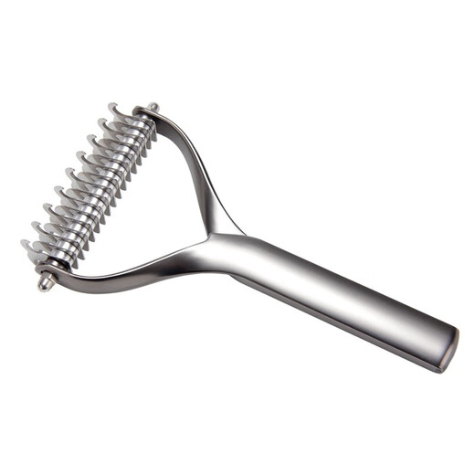 Baby Story Dog Comb for Pets, Dog Hair Comb, Knot Opening Pet Comb, Medium and Large Dog Combing Artifact, Carbonized Black (Large Size), Suitable for Golden Retrievers, Border Collies, etc. With Packaging