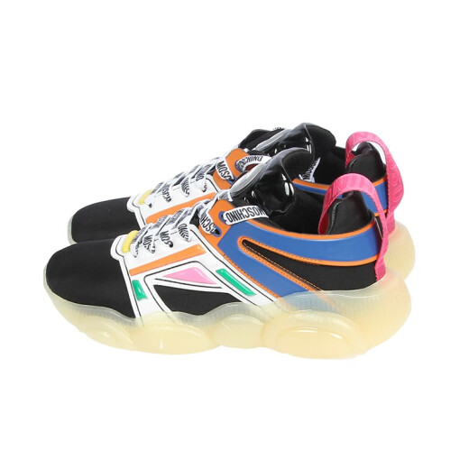 莫斯奇诺（MOSCHINO）女士拼色字母装饰运动休闲鞋 MA15253G1CMO300A 拼色 35
