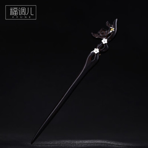 Fu Tiaoer original design 925 silver butterfly hairpin for women in ancient style Hanfu niche handmade and gift hairpin Valentine's Day gift 1