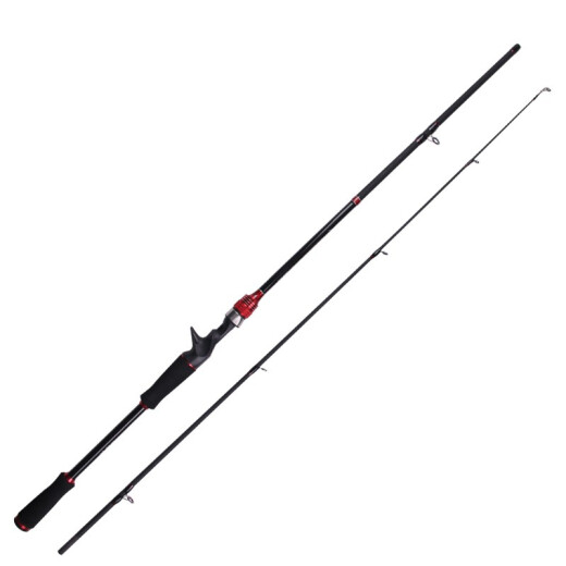 Curved bank Lua Rod Set Lua Novice Set Straight handle gun handle fishing rod sea rod rocky rod Lua Set fishing gear 1.8m gun handle right hand shaking line bait set