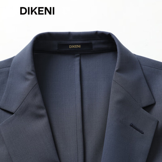 DIKENI hochwertiger Woll-Einzelanzug, neuer Frühling und Herbst, Business-Pendler, pflegeleichte Herren-Anzugjacke, Graublau, 175/96A