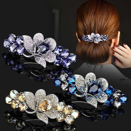 Cliptons de cheveux de grande taille Clip de tête de tête Clince de coiffure coréenne Carte de cheveux de coiffure pour femmes Chuck Hair Clip Clip Tempérament Style 2 # [grande taille 9cm] Rouge 2-Champagne