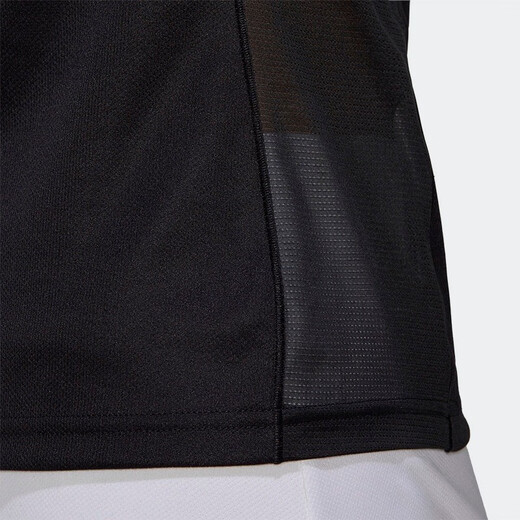 阿迪达斯（adidas） 短袖速干休闲运动训练羽毛球网球乒乓球吸汗透气运动T恤FT9715 黑白色FT9716 M