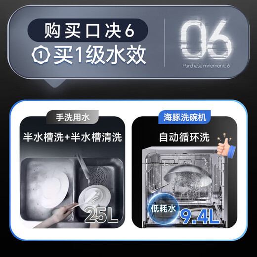 13 sets of Canbo built-in dishwashers, first-class water efficiency, high temperature spray washing, 304 stainless steel liner, home kitchen, embedded dishwashing and disinfection machine, large capacity, black model | 13 sets | residual temperature drying, sterilization rate up to 99.999%