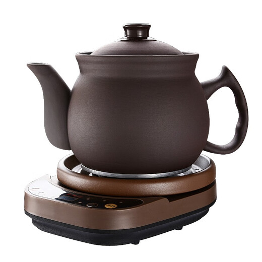 Kang Yashun decoction pot, Chinese medicine pot, fully automatic unglazed purple sand pot, traditional Chinese medicine pot, electric casserole, health pot, household traditional Chinese medicine pot K4L pot + base K 4L