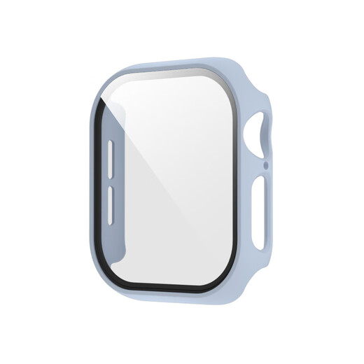 诺启鑫镶钻全包s10适用Apple Watch10s9壳膜保护壳iwatch4/5/6/7/8代硬壳s844mm边框闪钻女生苹果手表套 砂粉/钢化膜一体壳 42mm【iwatch S10】
