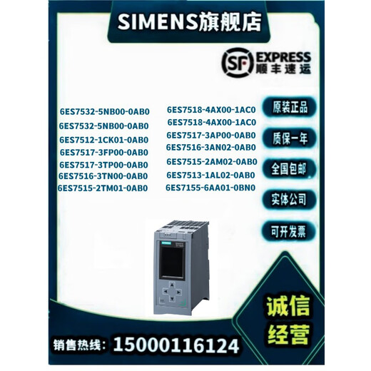 西门子（SIEMENS）PLC1500CPU 1511/1513/1516/1517/1518 6ES75111AK020 1512 6ES7518-4AP00-0AB0