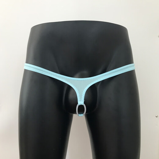 
Men's hole thong sexy silicon ring underwear men's sex ring underwear fat simple thin belt [confidential shipping] Black L 2 feet 3-2 feet 5