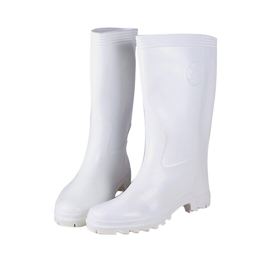 Shuang'an PM95 Küche Sanitärstiefel Ölfestes Anti-Schlupf-Wasserschuhe Regenstiefel geformte Stiefel Größe 39 Weiß
