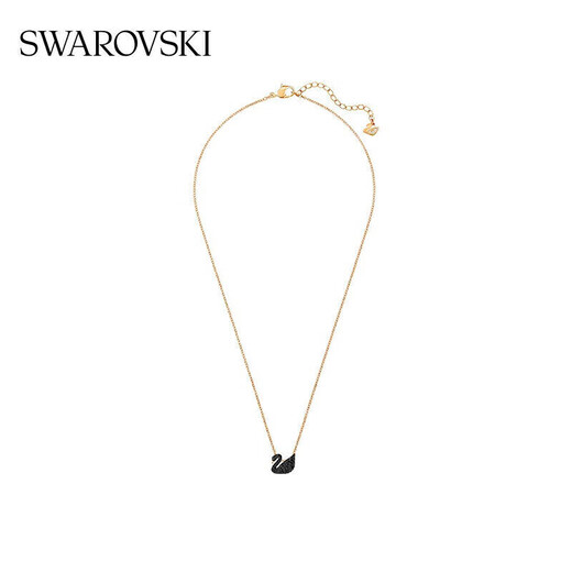 Swarovski (SWAROVSKI) SWAN Black Swan Women's Necklace for Girlfriend Birthday Gift for Women 5204133