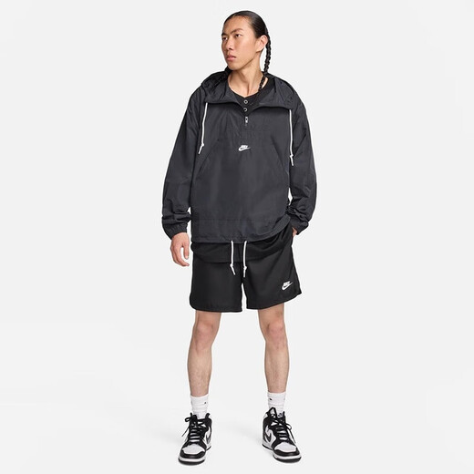 Nike (Nike) Herrenjacke 2025 Sommer Neue lose gewebte Sportstickerei