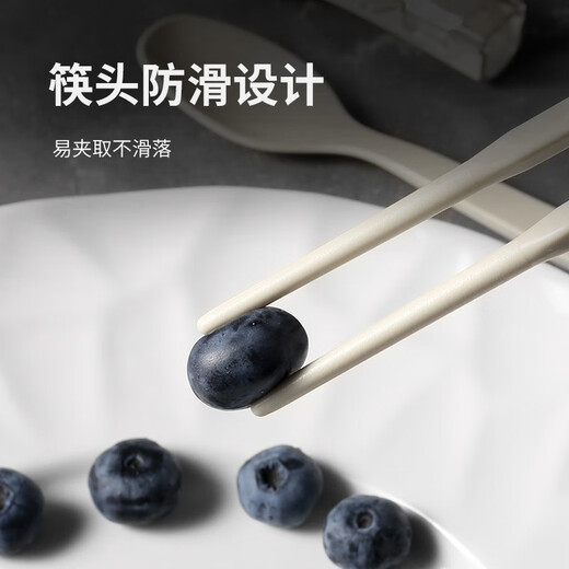 Mishanbao Portable Tableware Set Takeaway Travel Spoon Chopstick Set Student Single Pack Office Worker Storage Box Antibacterial Tableware-Xue Tao Powder