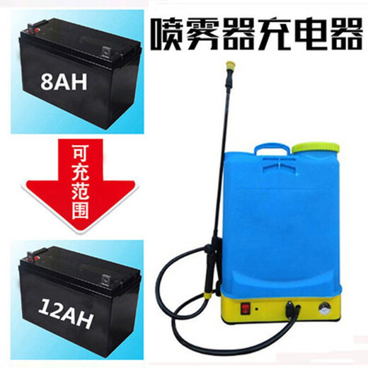Industrial and agricultural 12v electric sprayer lead-acid charger smart 12V8AH10AH battery charger three-hole universal 12V