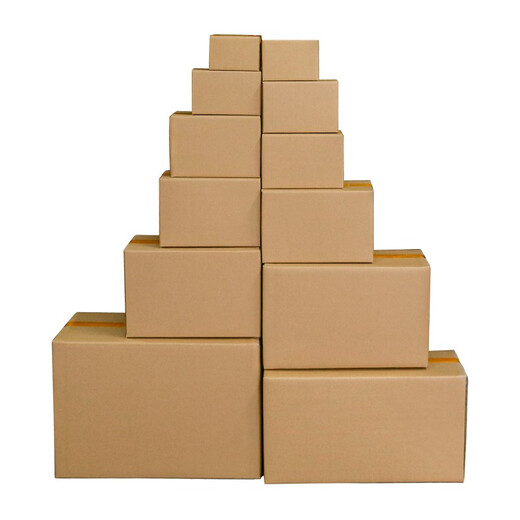 Qianxuan 10-pack small carton express delivery wholesale packing box small box express carton moving paper custom postal packaging box No. 8 (210mmx110mmx140mm) 3-layer extra hard 10 pcs