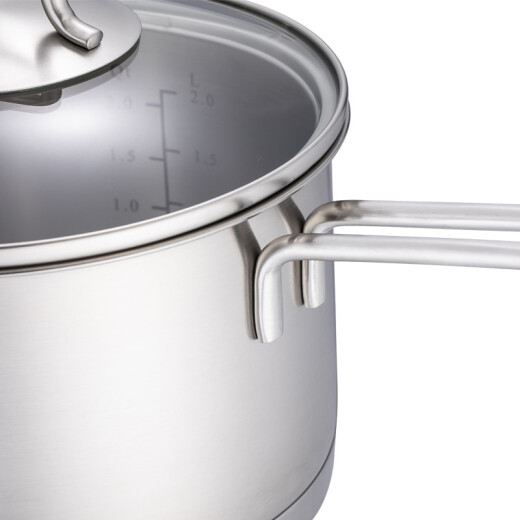 Momscook 304 stainless steel baby food pot soup pot milk pot single handle small milk pot MT1810D