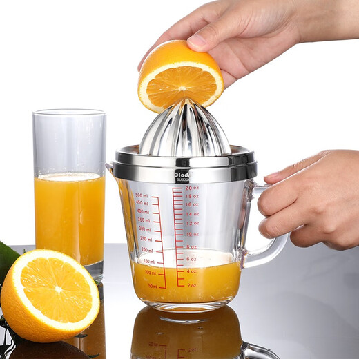 Olodo orange juicer manual juicer cup 304 stainless steel orange juicer juice measuring cup small lemon press orange juicer