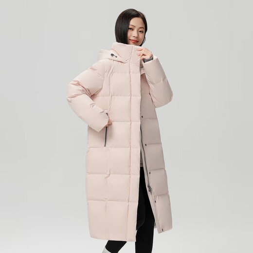 Fliegen im Schnee [Goosevelt] neue Mode und vielseitige große Taschen, Long Hooded Damens Down -Jacke für Frauen, Bewa Powder 1695 S 160/84a