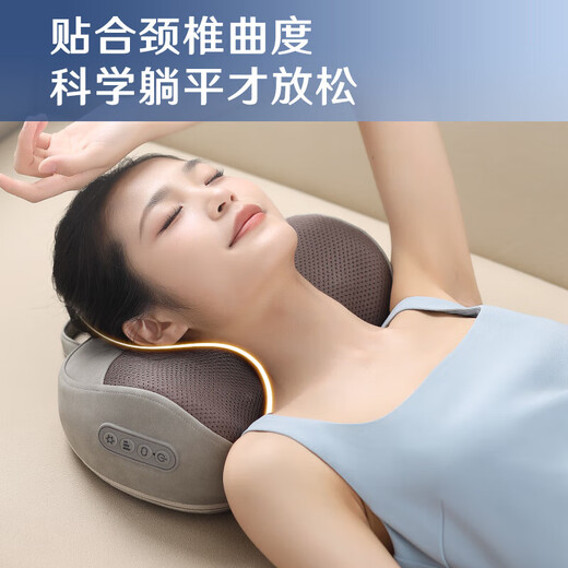 海尔（Haier）颈椎按摩器腰部按摩仪按摩枕头颈部肩颈背部按摩靠垫脖子腿足底全身生日节日礼物HHZ-Y602L-Pro