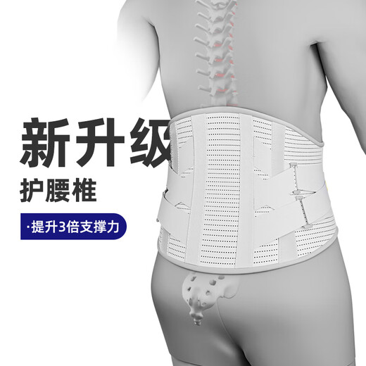 康慕医用护腰带腰间盘突出腰肌劳损固定腰托透保暖腰带【京东专供】