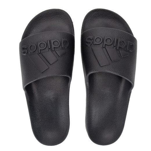 Adidas Slippers Chaussures pour hommes Chaussures pour femmes 2025 Été NOUVEAU COUPLE Sneakers Bath Baignoire Sandales de plage respirante résistantes If7371 / Black 42
