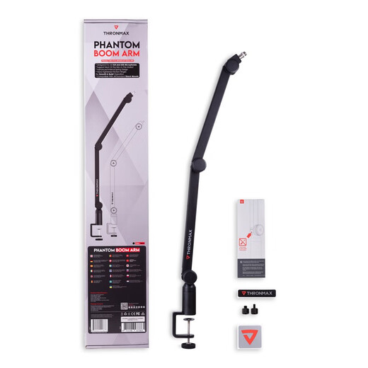 THRONMAX Microphone Cantilever Stand Monitor Stand Desktop 360-degree Rotating Fixed Microphone Stand Desktop Lift Microphone Stand S1/S1P/S2/S3/S4/S5/New S7/S8 S4 Load-bearing Increase