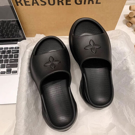 Phoenix usa zapatillas de suela gruesa para mujeres para el verano 2024 nuevas tendencia de moda de flores cruzadas de alta altura Sandalias de tacón alto 37-38