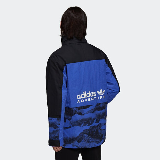 阿迪达斯（adidas） 三叶草羽绒服男装冬季新款鸭绒保暖舒适休闲运动服连帽外套 H13578 S