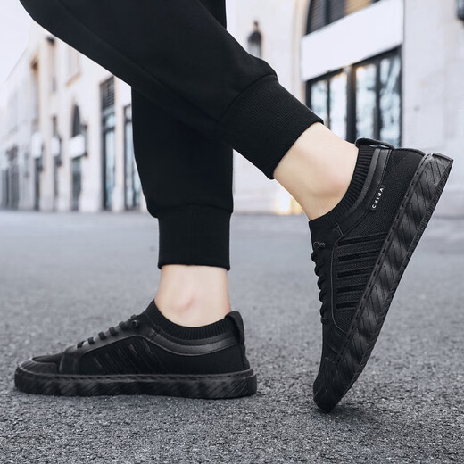 Changxiang Huili Old Beijing Clate Shoes Мужская обувь 2025 Летняя воздухопроницаемая мягкая подошва-сетчатая туфли Lazy People Peader Feed Casual Shoes Men FH-Jingyi-TL-915 Black 42