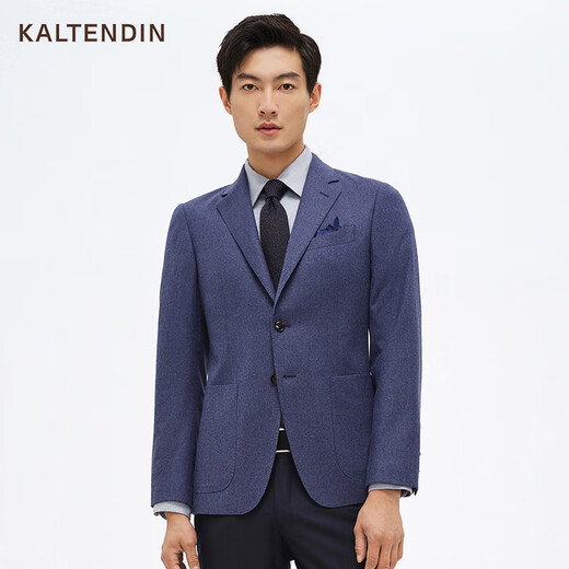 
Carldonton [Merino Wool] Single Blazer Men's 2024 Autumn and Winter New Fashionable Tweed Suit Top A-Standard Edition N7 Blue S 165/88A 60-65kg