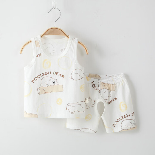 Binli Cat Children's Vest Shorts Summer Maison mince Coton Coton désossé A Classe sans manches Sans manches manches sans manches à manches manches sans manches manches sans manches